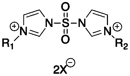 Preparation method of sulfonyldiimidazole-based ionic liquid