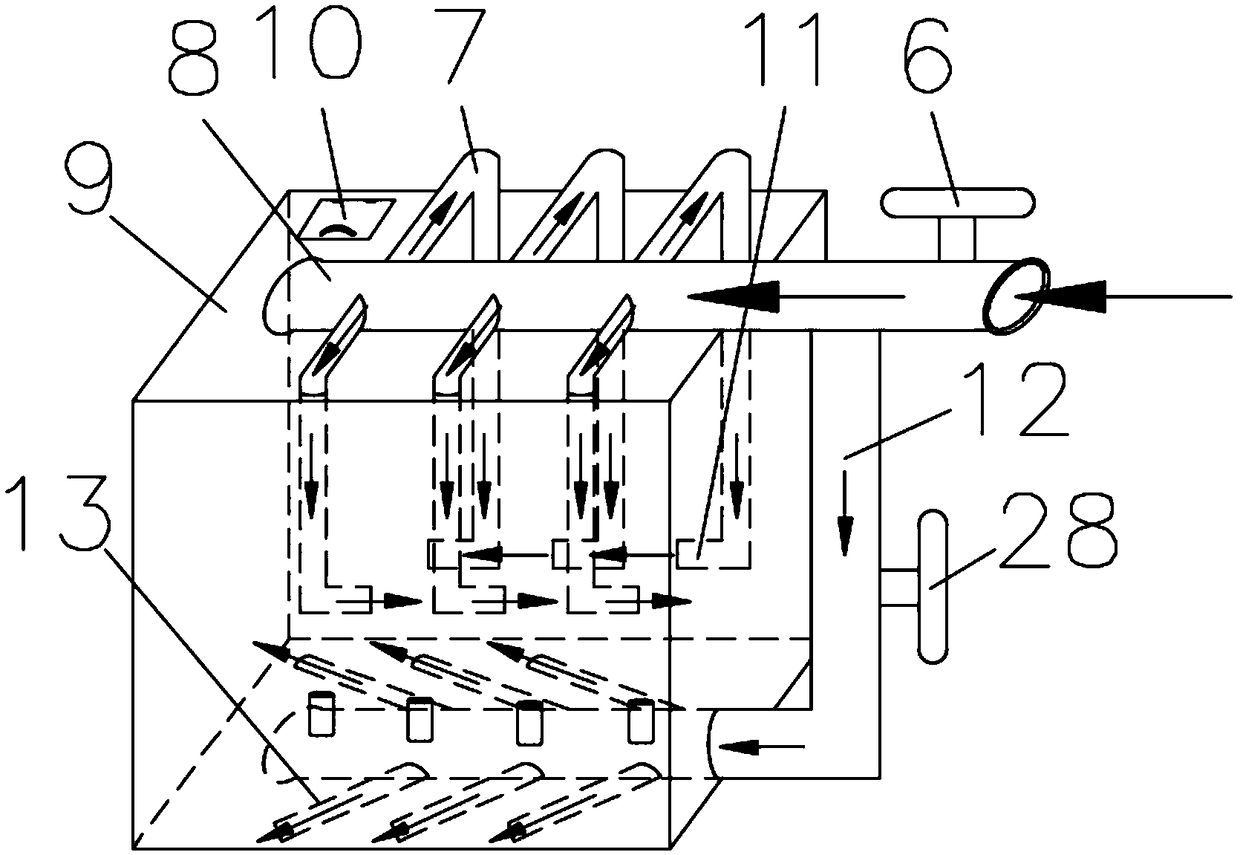 Pneumatic slurry stirring system and slurry stirring method thereof