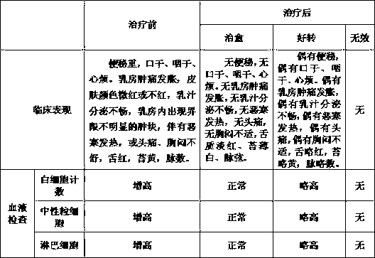 Preparation method of traditional Chinese medicine lotion for treating acute mastitis caused by constipation