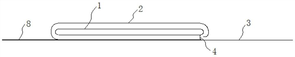 Fully wrapped multi-layer spiral crimping and setting device for inner lining