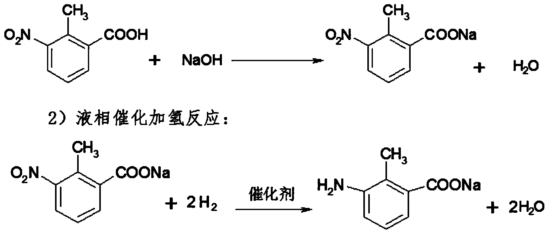 Method for preparing 3-amino-2-methyl benzoic acid
