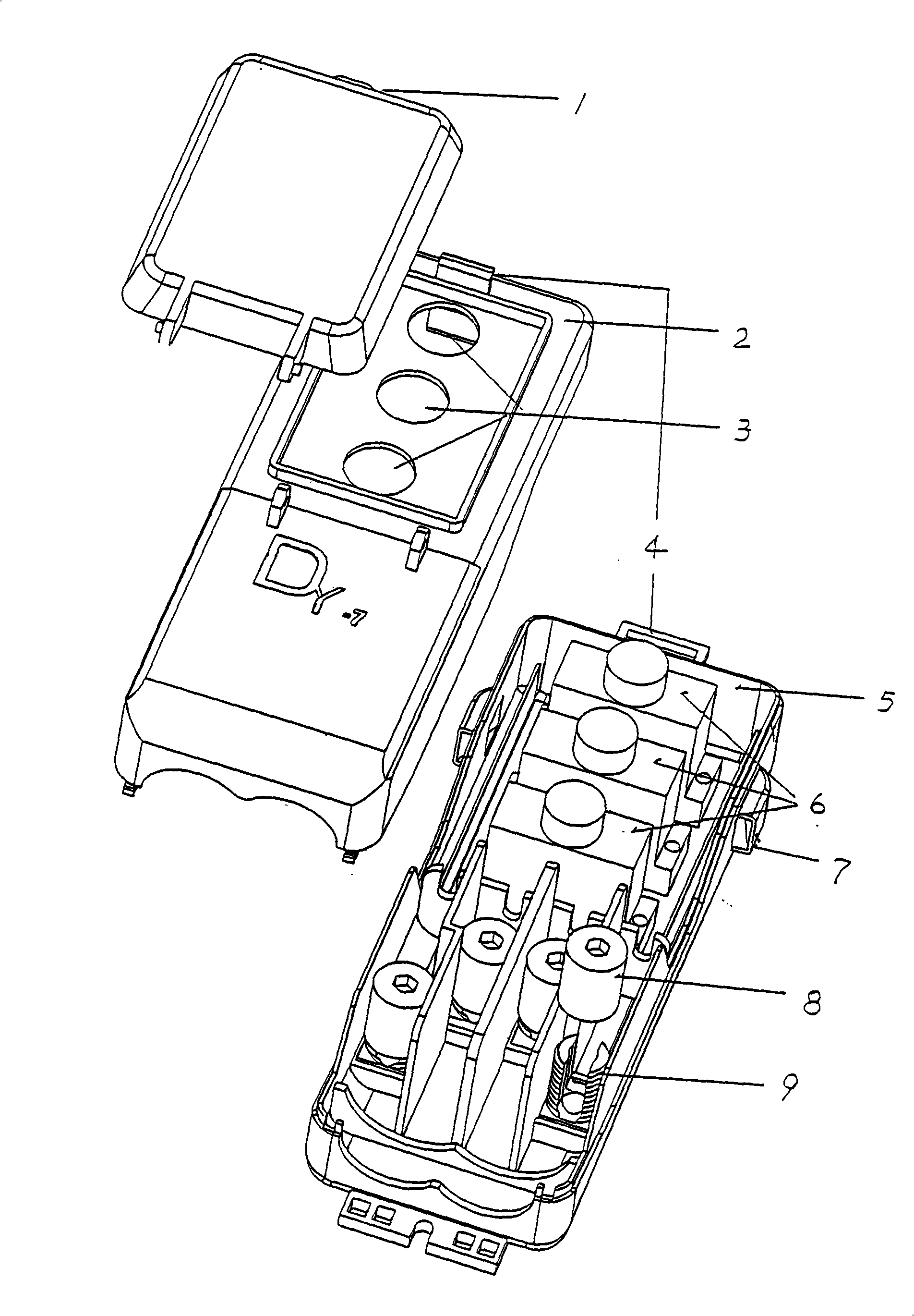 Manufacturing process of wiring convenient road lamp wiring box