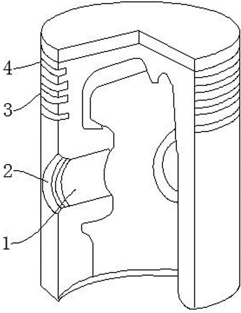 High-performance engineering hydraulic piston with automatic detection function