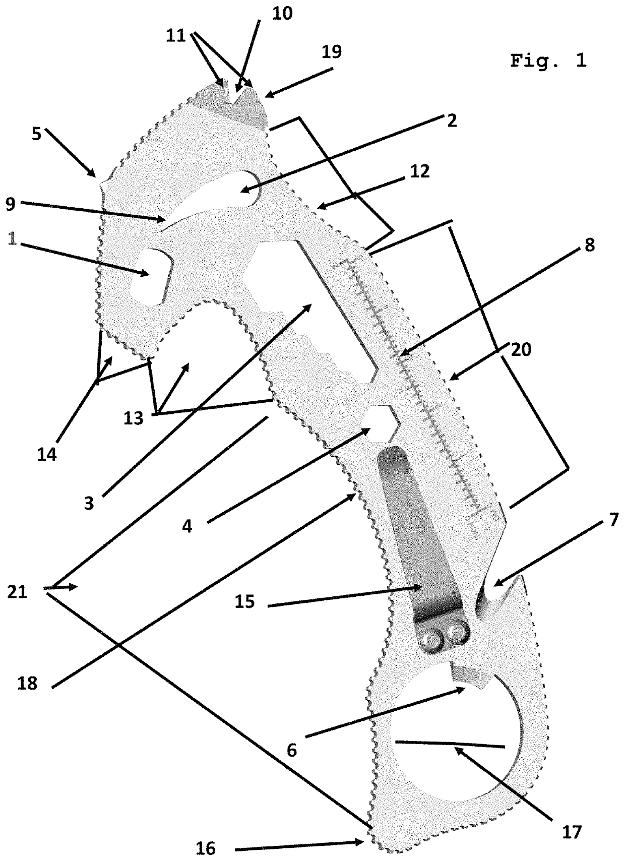 Multi function hand tool in a unitary device