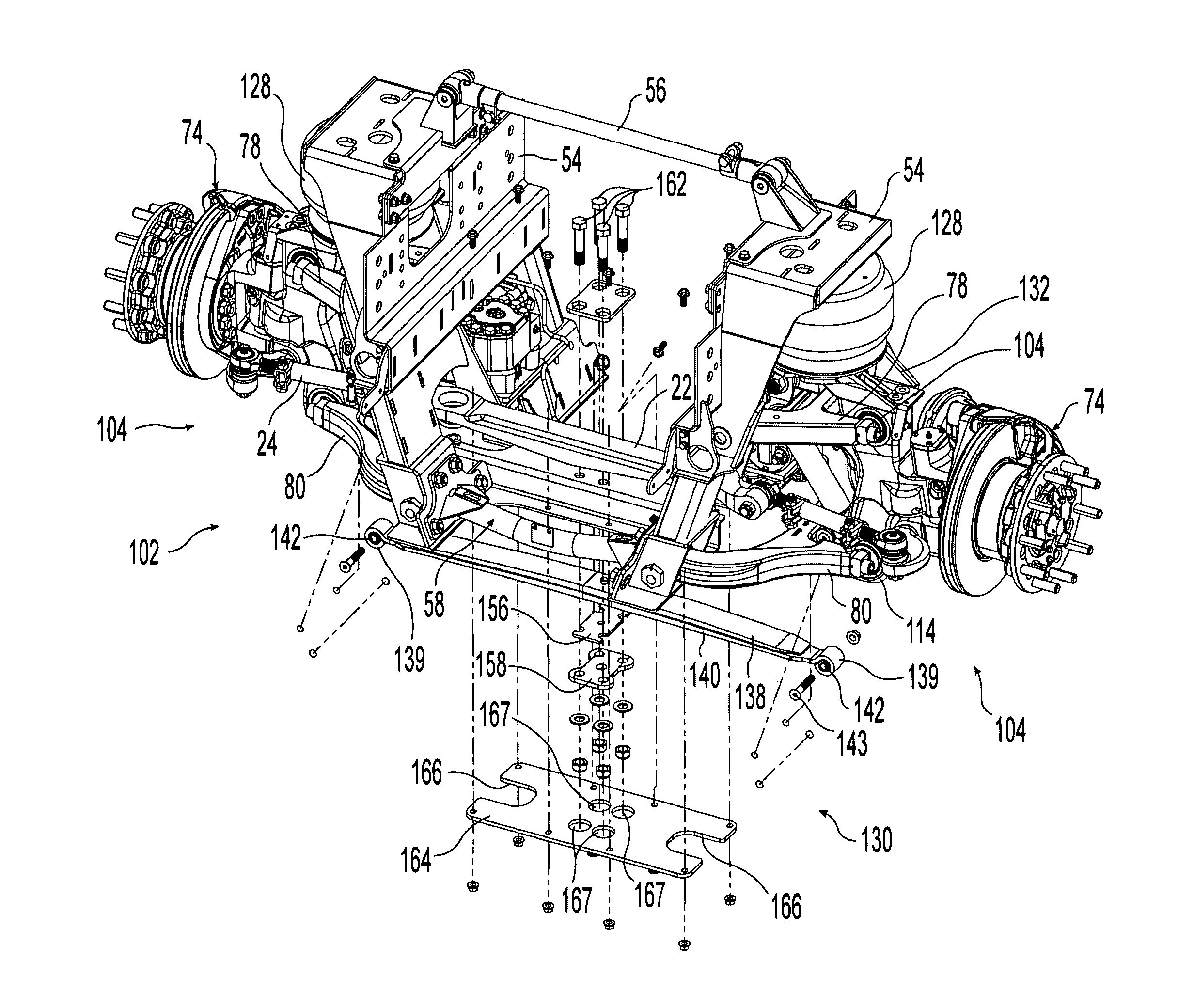 Independent suspension and steering assembly