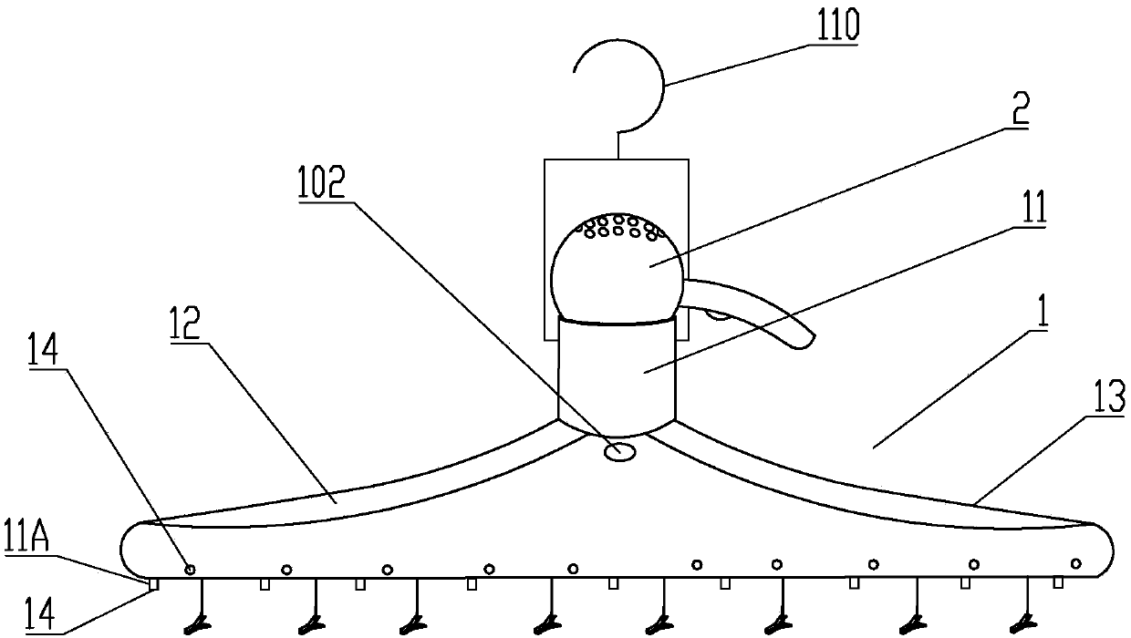 Intelligent clothes hanger for drying clothes