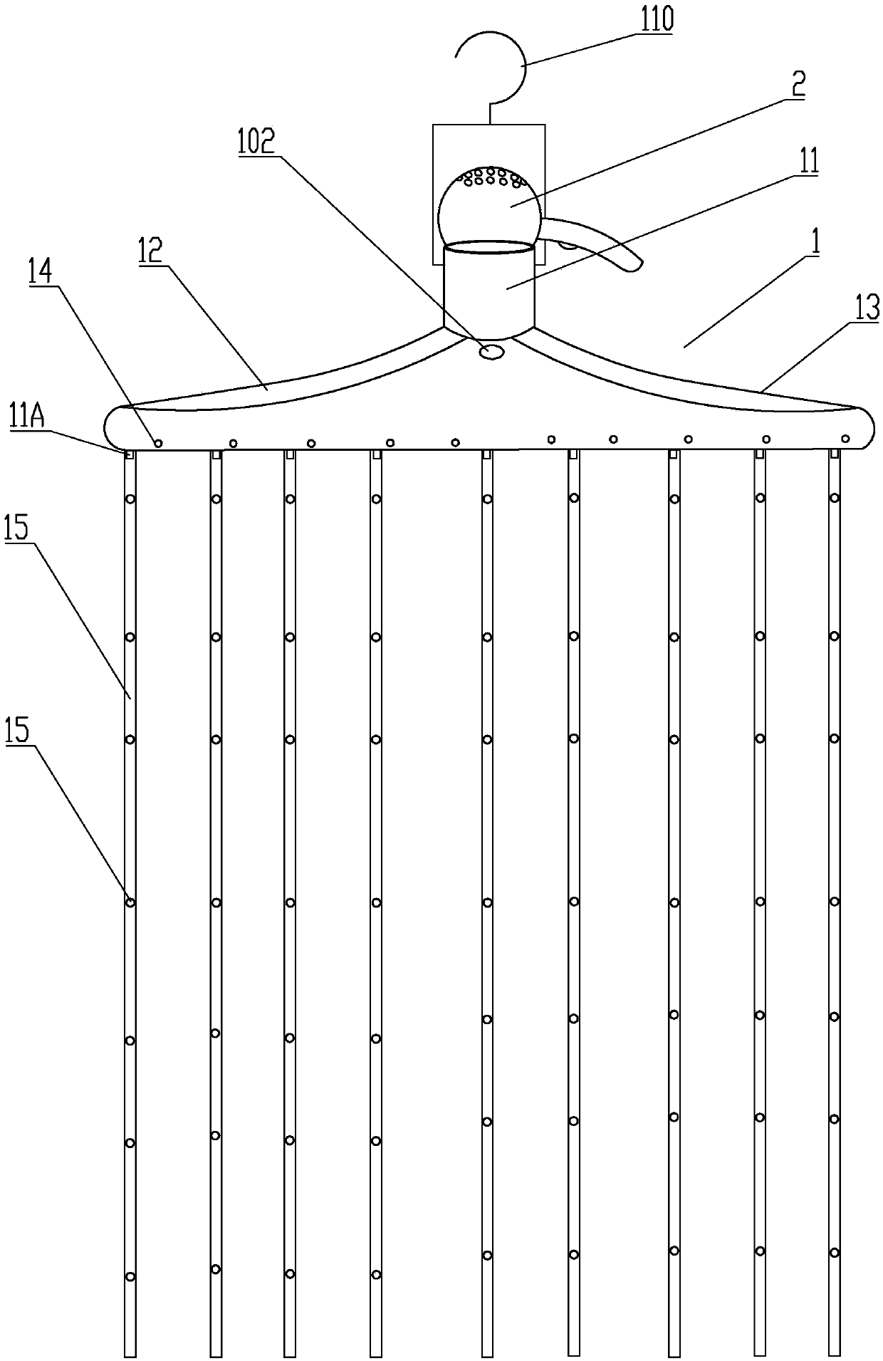 Intelligent clothes hanger for drying clothes