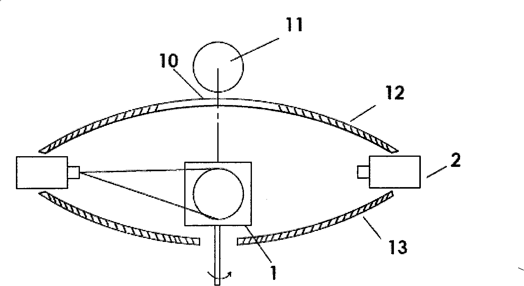Tangible real three-dimensional display method based on multi- projector rotating panel three-dimensional image