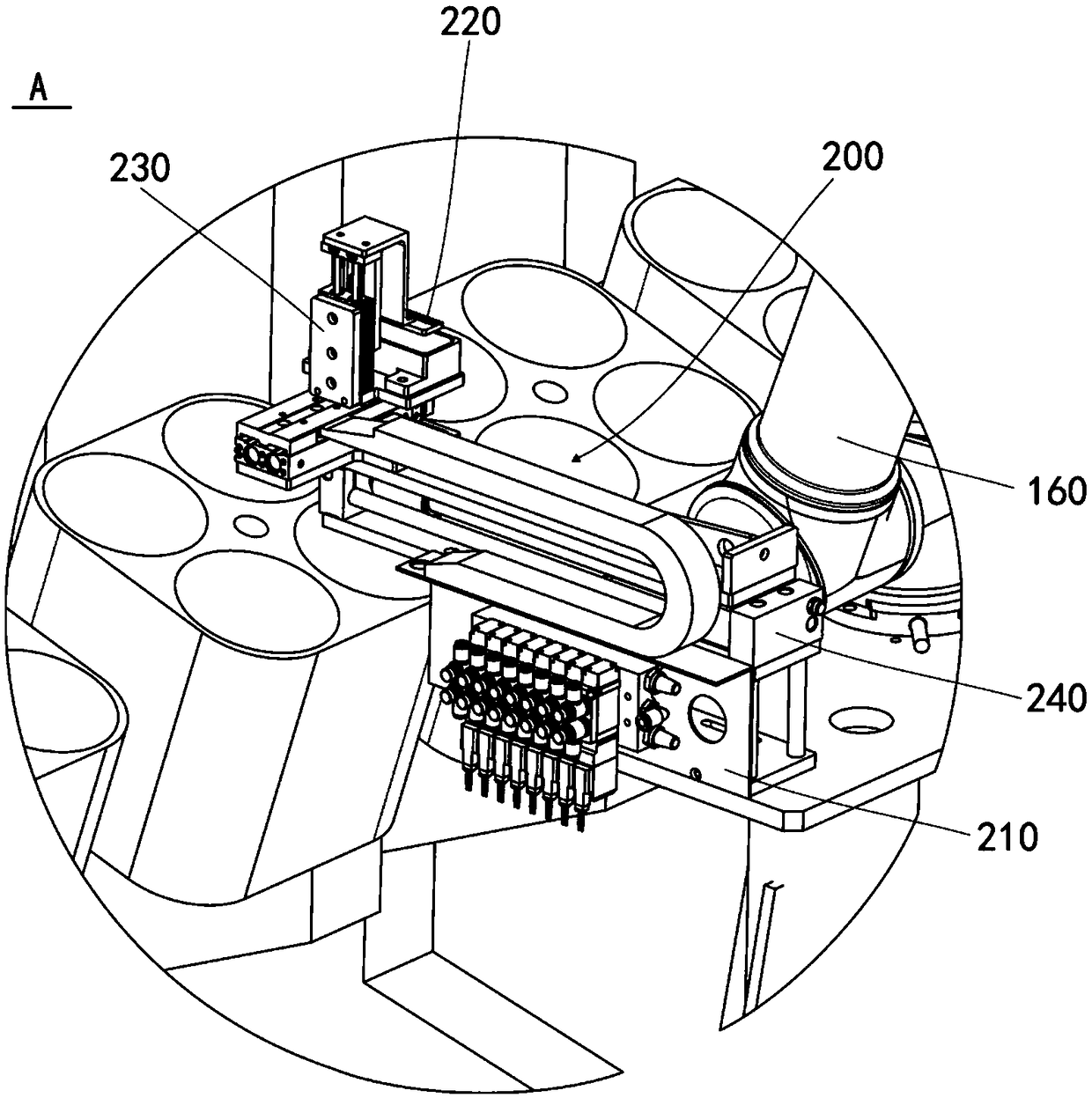 Yarn dispensing mechanism and yarn dispensing method