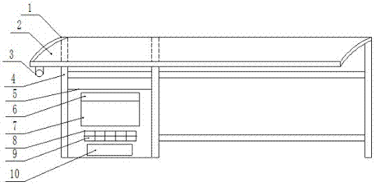 Bus station with real-time bus information inquiry function