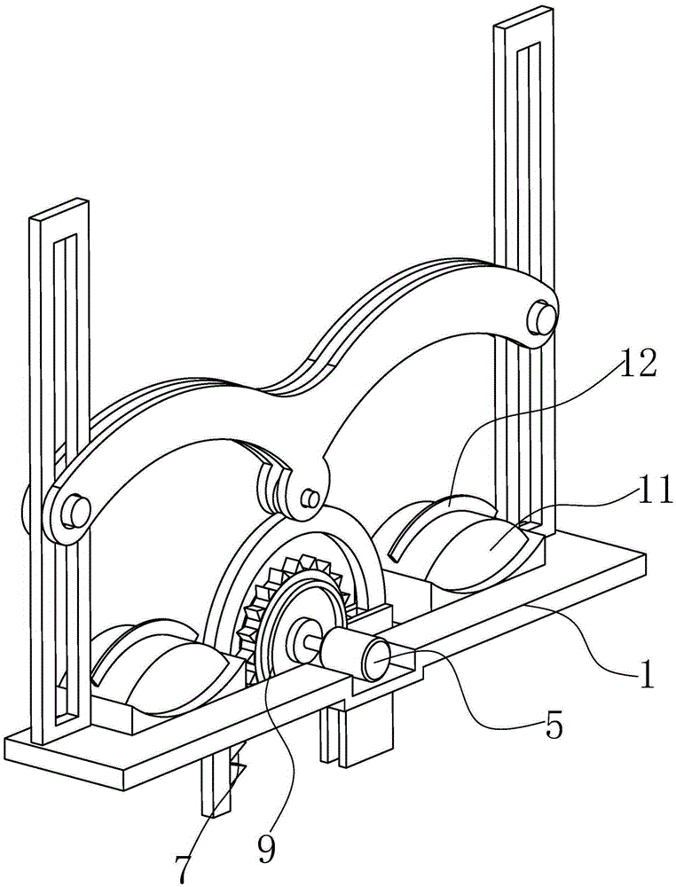 Collecting and shearing dual-purpose device for cables