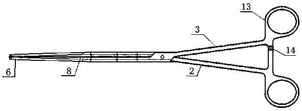 Guide skin expanding device and application thereof