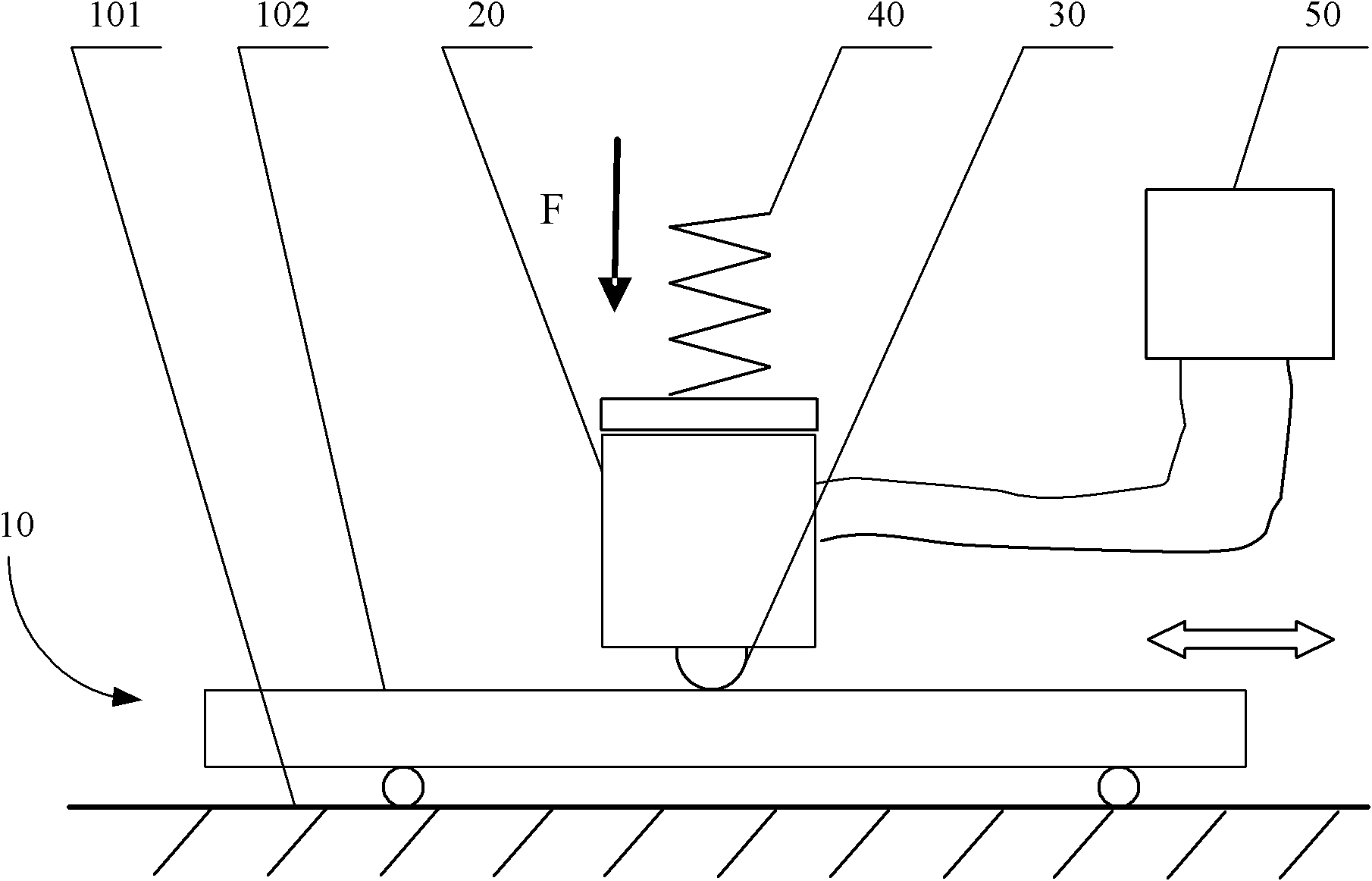 Piezoelectric actuator and linear piezoelectric motor