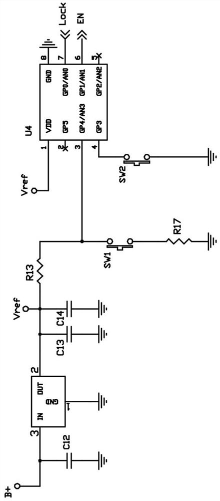 Self-locking circuit for mobile lighting equipment and mobile lighting equipment