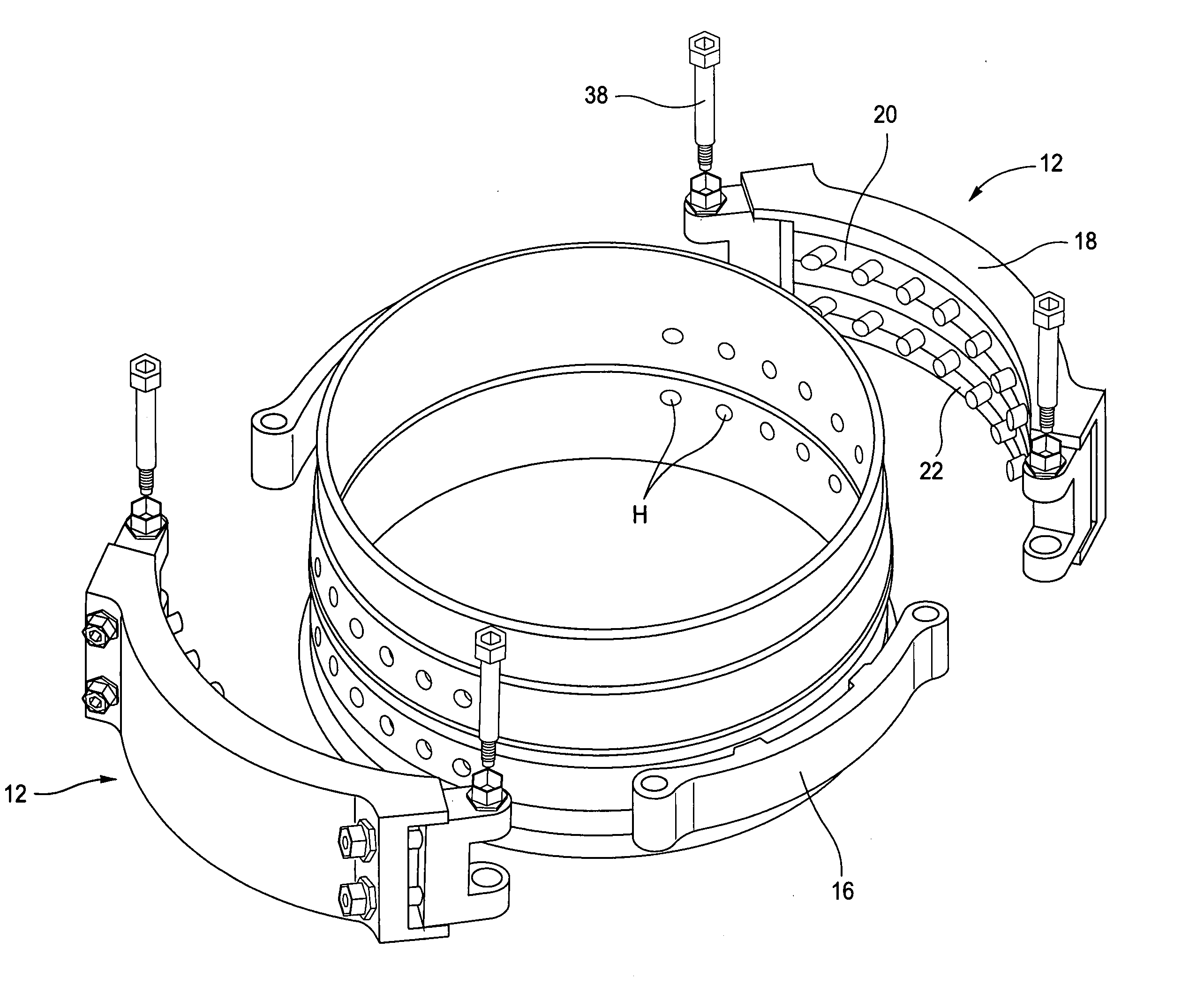 Method and apparatus for repairing a jet pump diffuser adapter to tailpipe weld