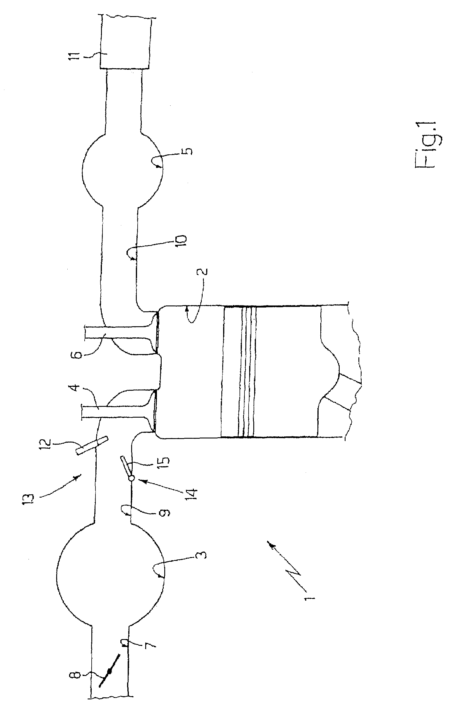 Variable-geometry intake manifold for an internal-combustion engine