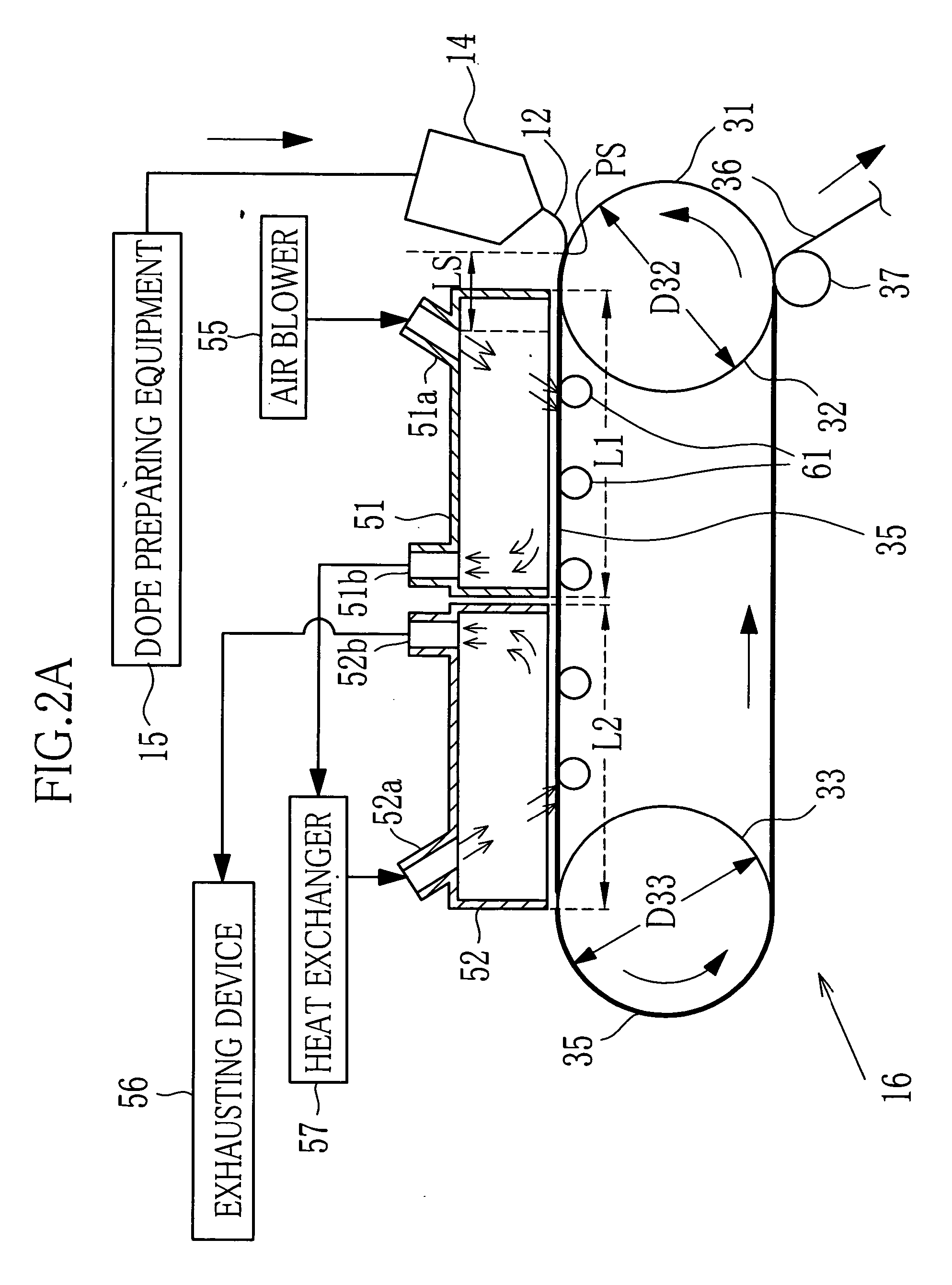Method of producing film from polymer solution