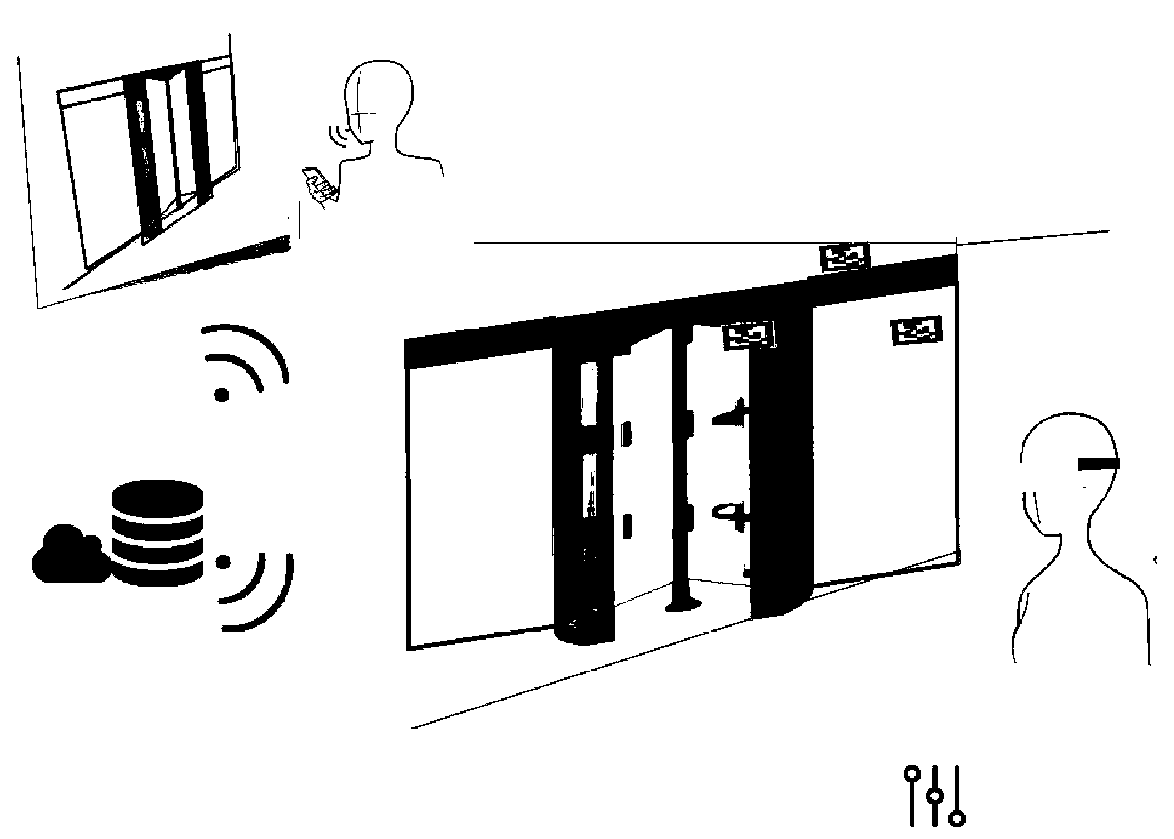 Building management system and method for positioning in building