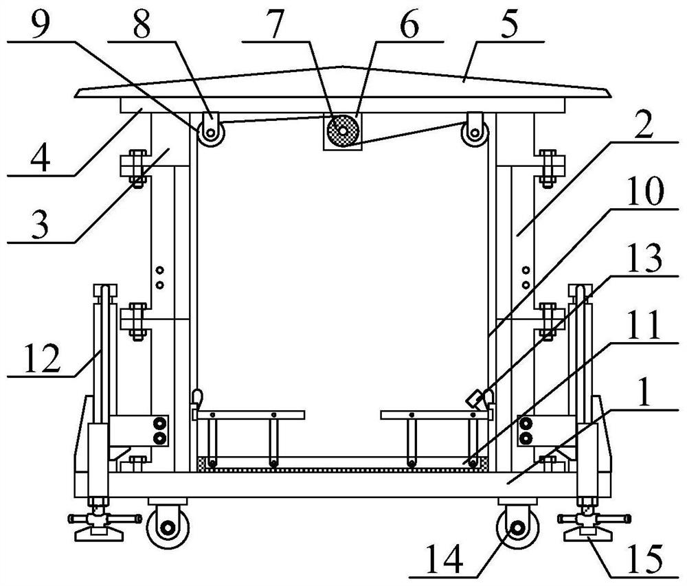 Multifunctional lifting platform with good stabilizing effect for house building construction