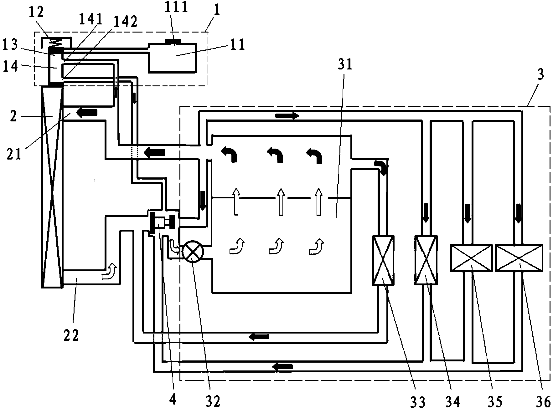 Expansion tank assembly and cooling circulation system