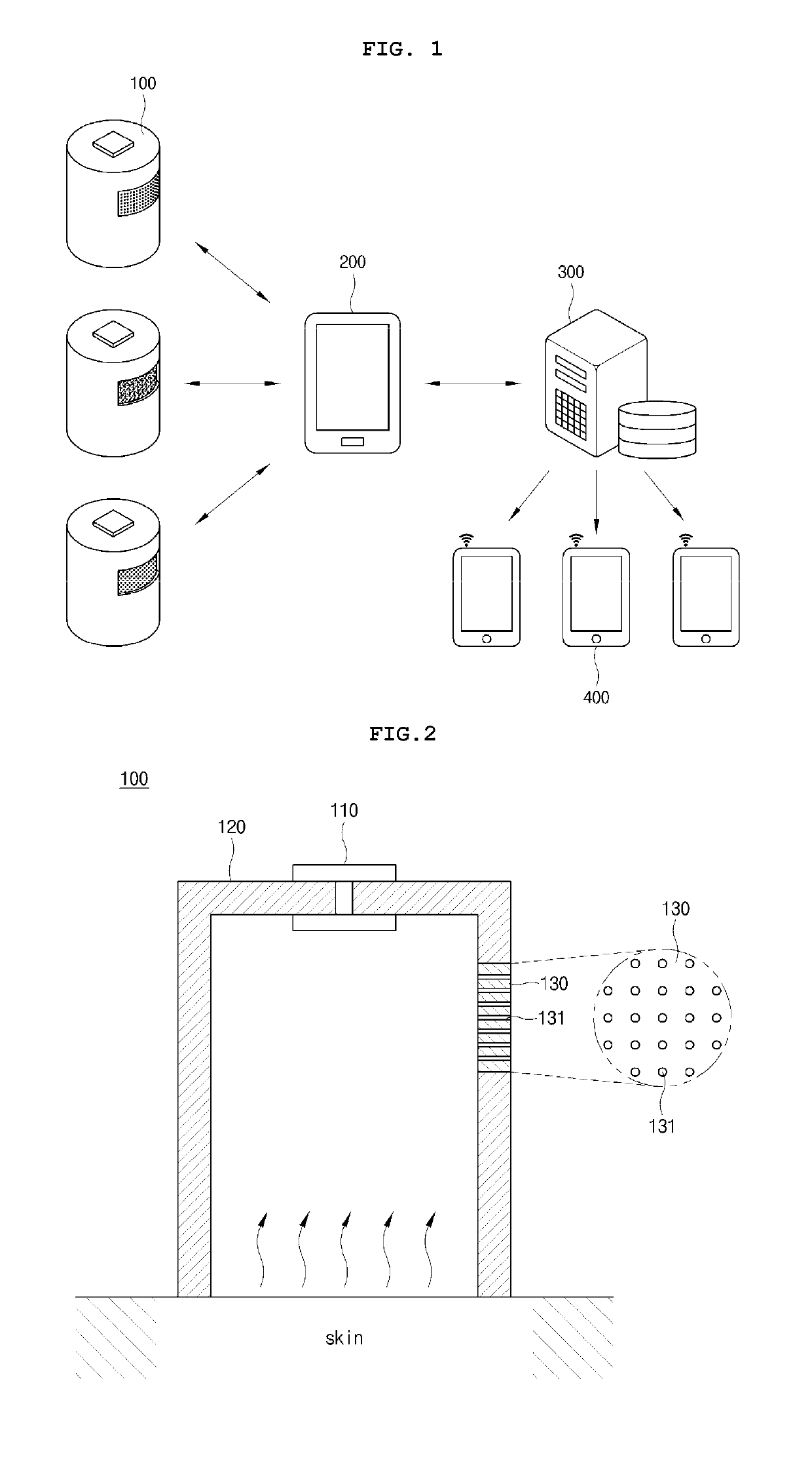 Device for measuring transepidermal water loss and skin care system using same