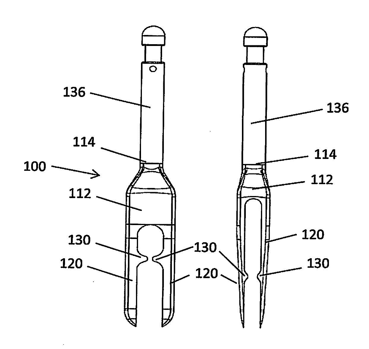 Devices and methods for temporary mounting of parts to bone