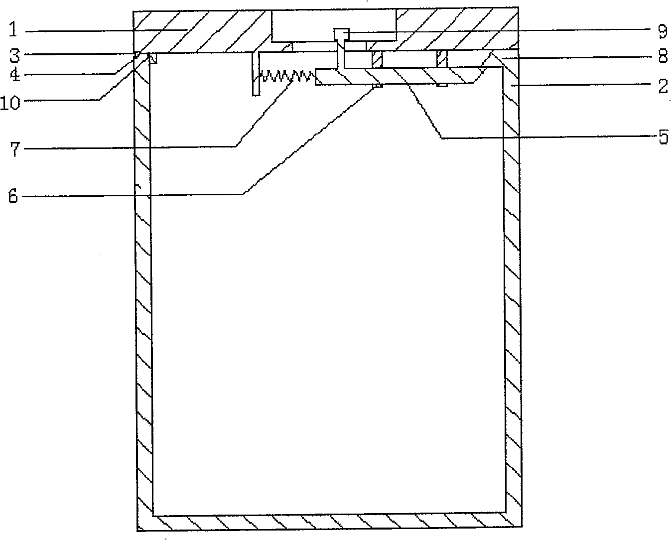 Clasp lock type convey bucket for materials circulation