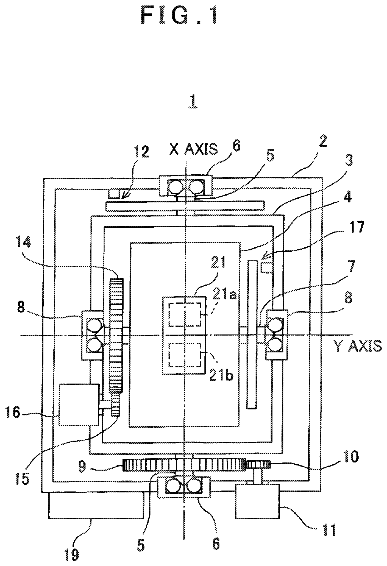 Reversing actuation type inertia detecting device and surveying instrument