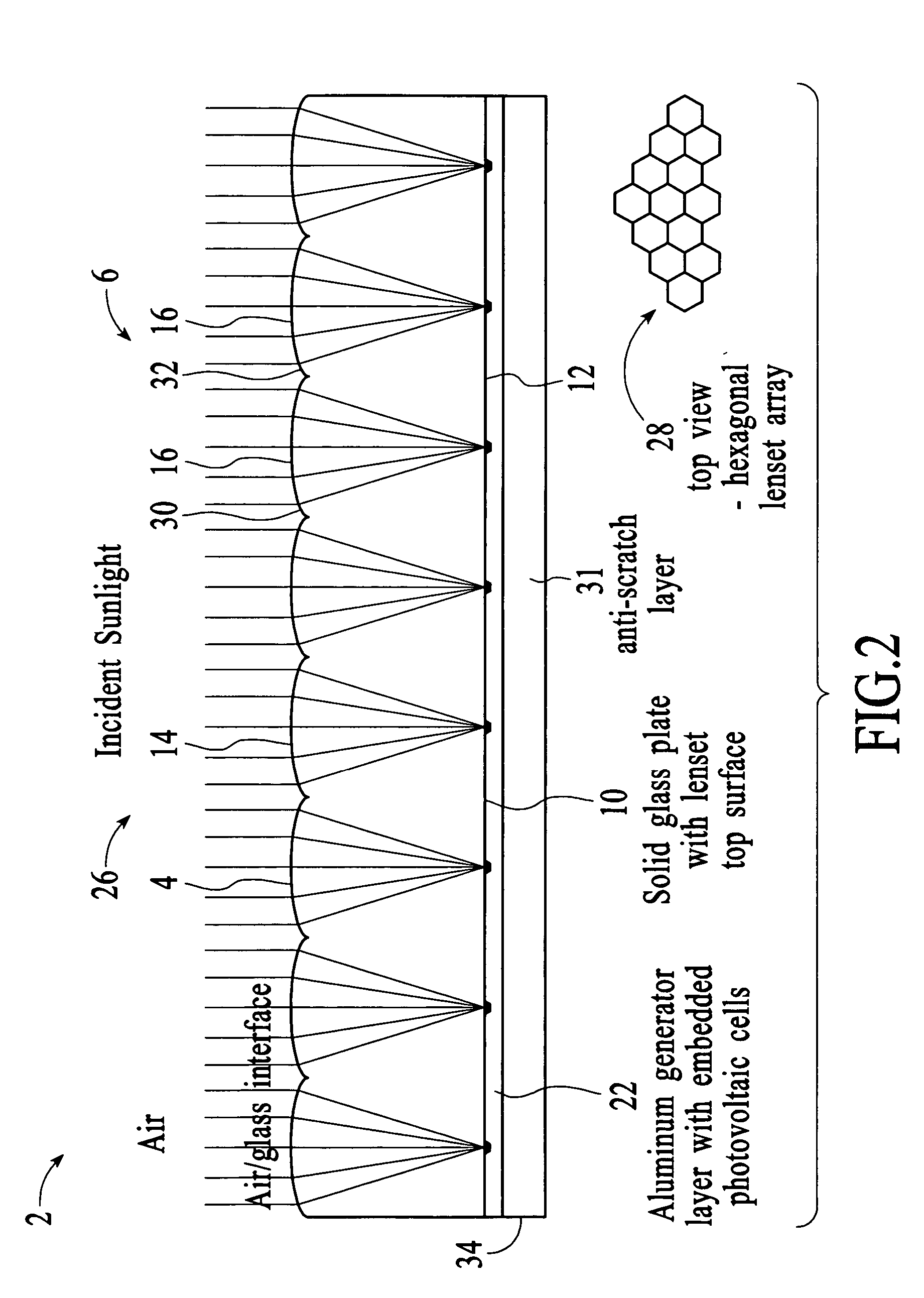 Method and apparatus for generation of electrical power from solar energy