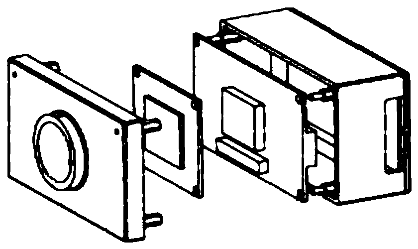 Shockproof aerial camera shell