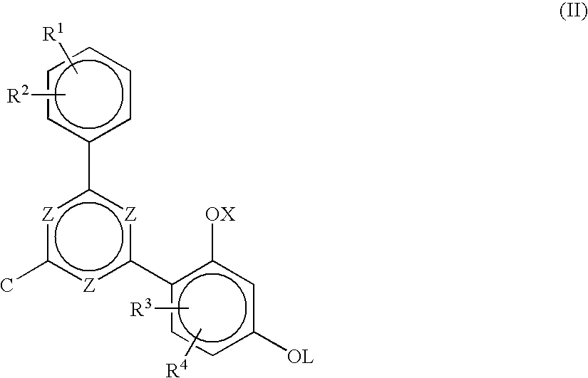 Non-yellowing ortho-dialkyl aryl substituted triazine ultraviolet light absorbers