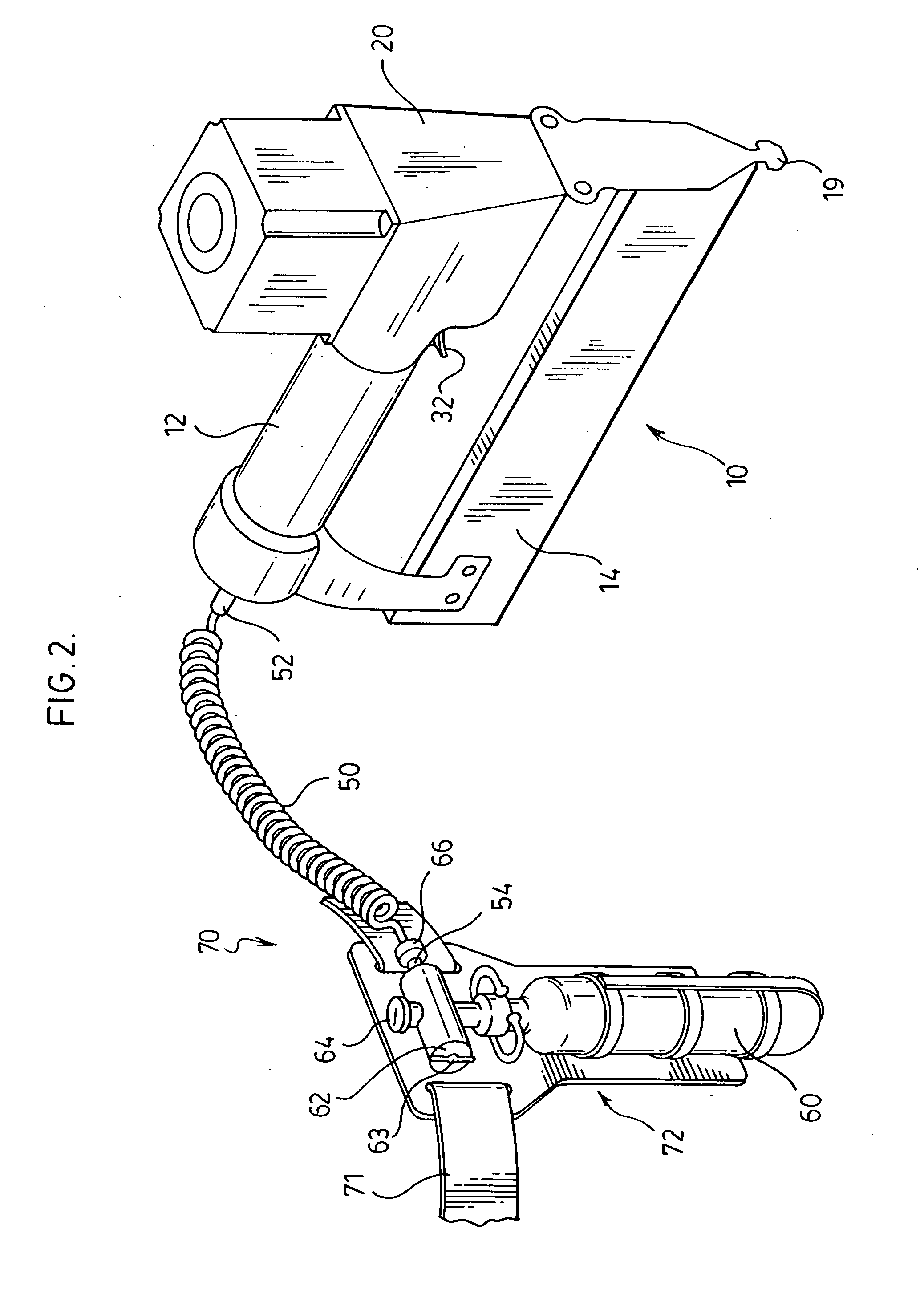 Pneumatic fastener driving system with self-contained gas source