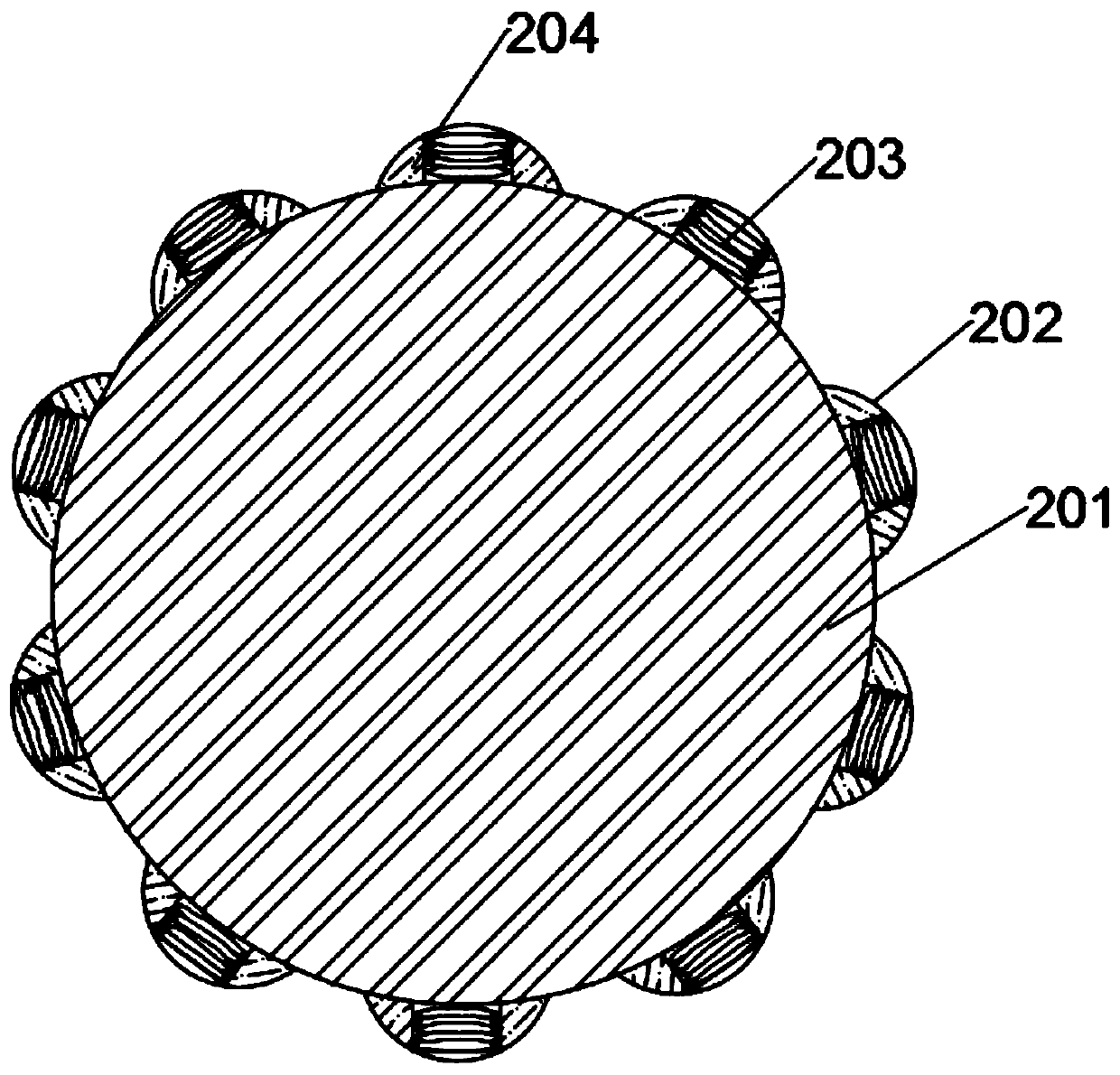 A sealed shell structure of a new energy vehicle charging pile