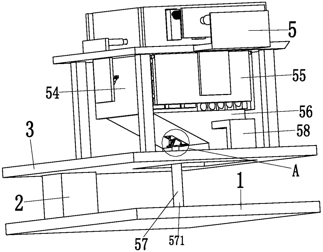 Automatic crushing and recovering equipment for concrete blocks