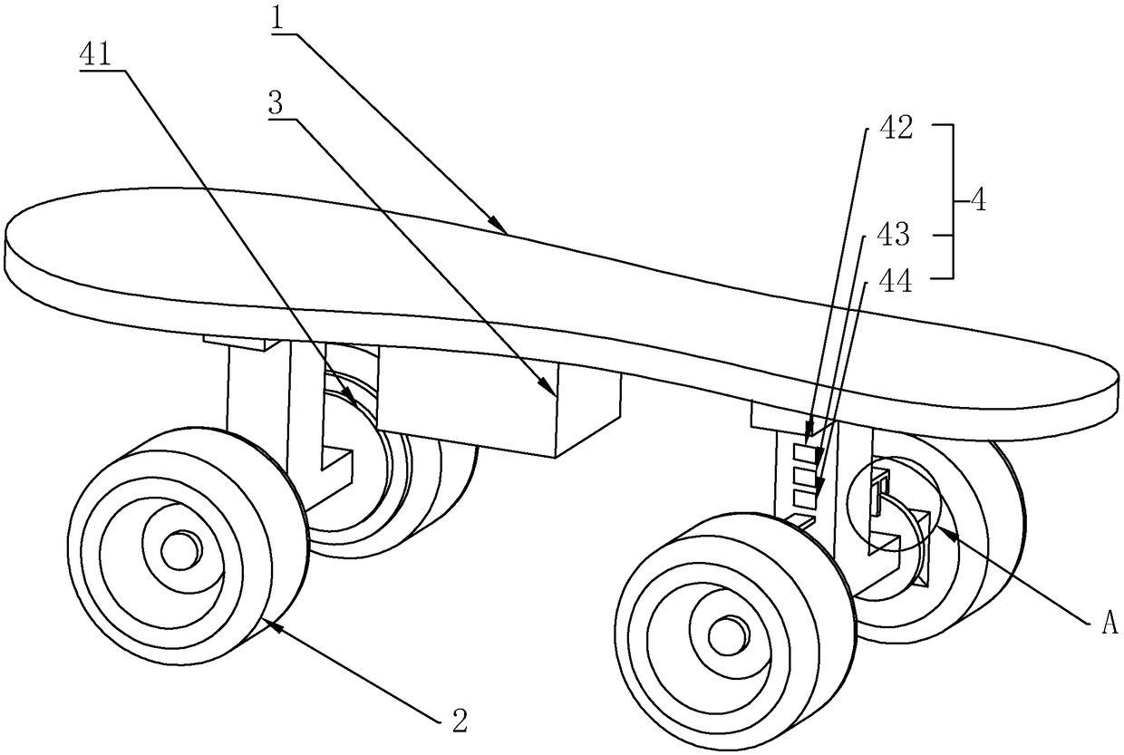 Ice skate with vibratory gyroscope equalization braking device