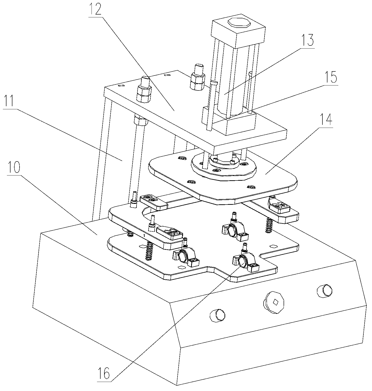 Trundle assembling device, compressing device and trundle installing method