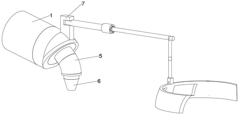 Machine head structure of jewelry processing machine