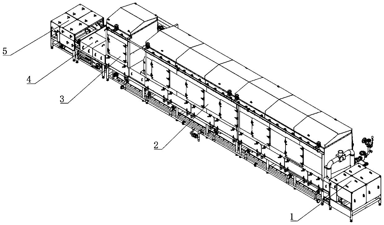 Rice linear cooking system