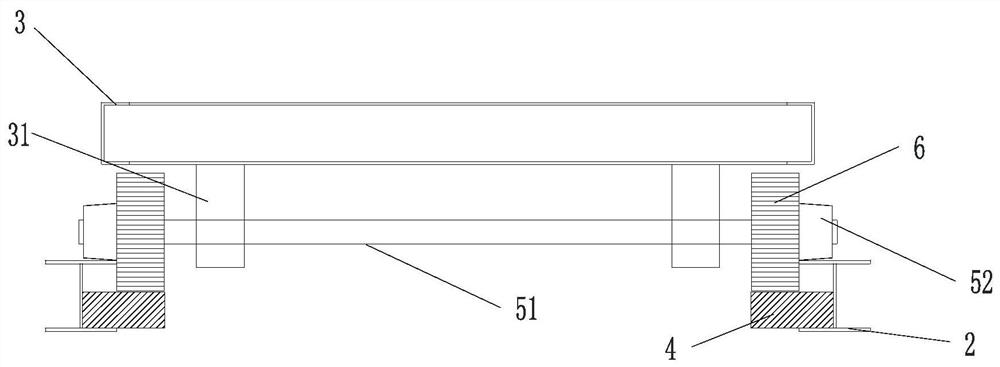 Material transportation device for closed installation of corridor