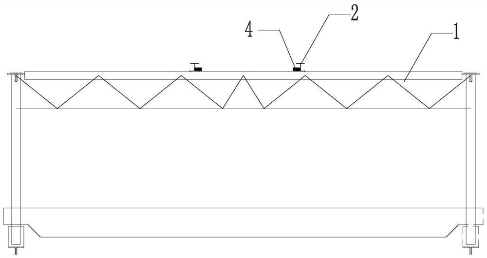 Material transportation device for closed installation of corridor