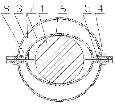 Device and method for detecting tension of elliptic sleeve type steel wire rope
