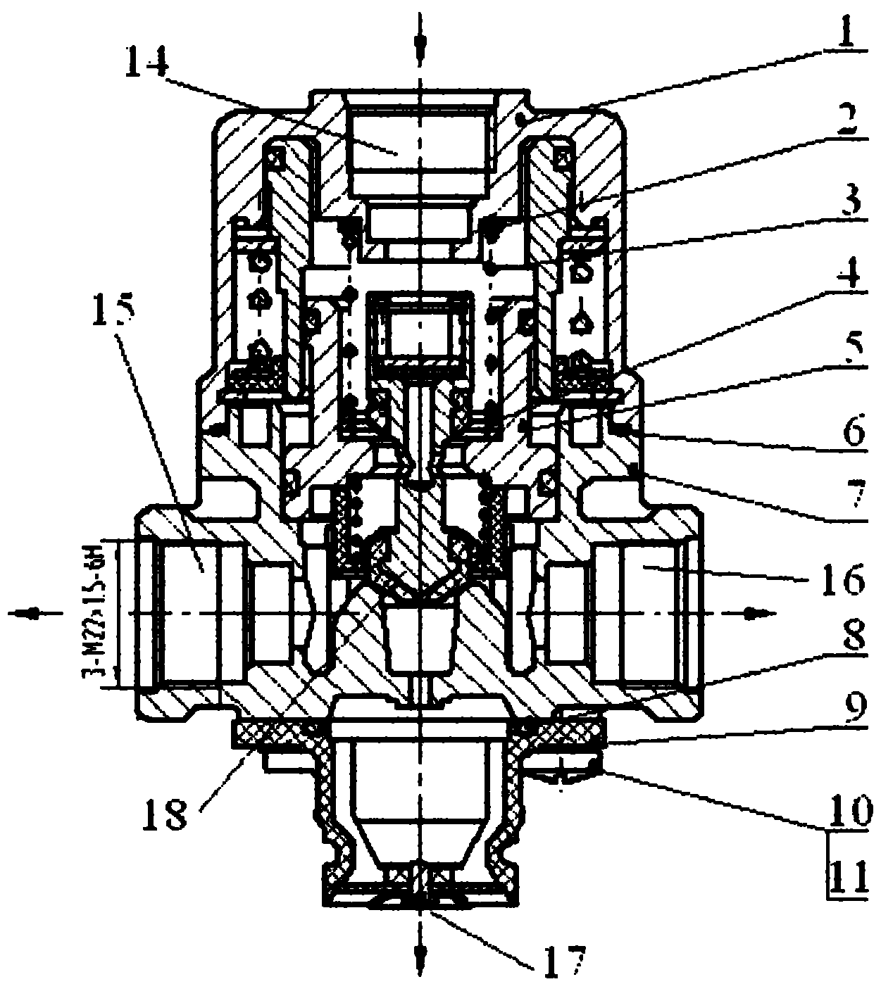 Matching valve of heavy truck braking system