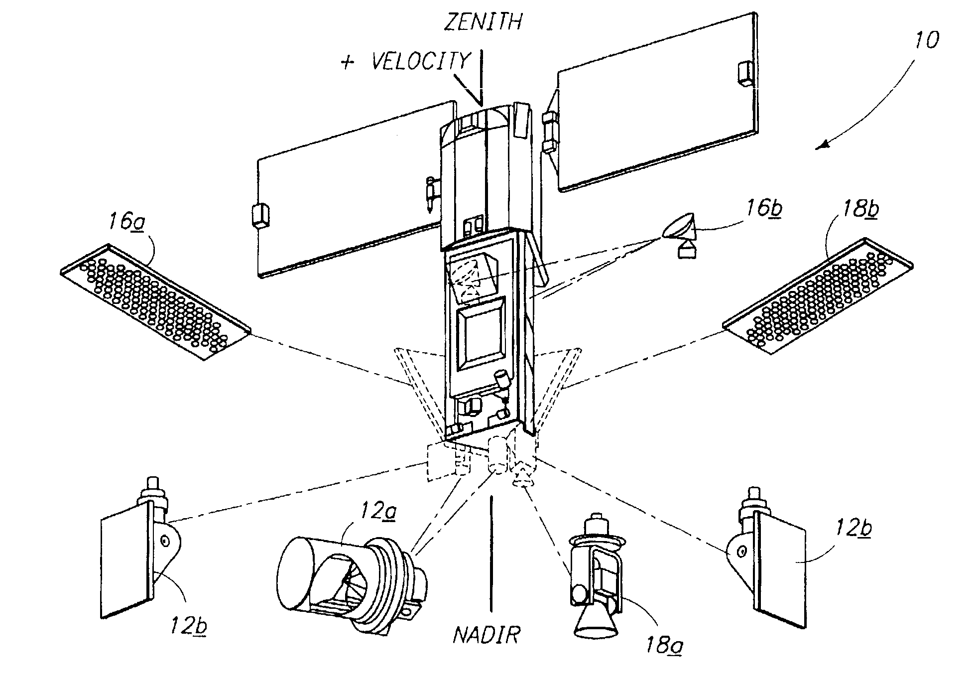 Space-based server network architecture