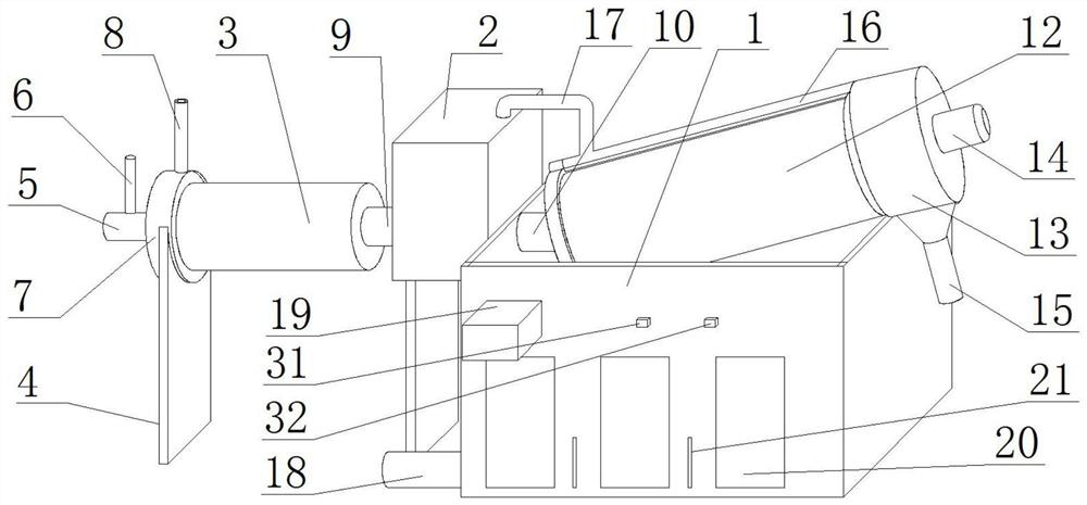 Oil field fracturing flow-back fluid purification treatment device