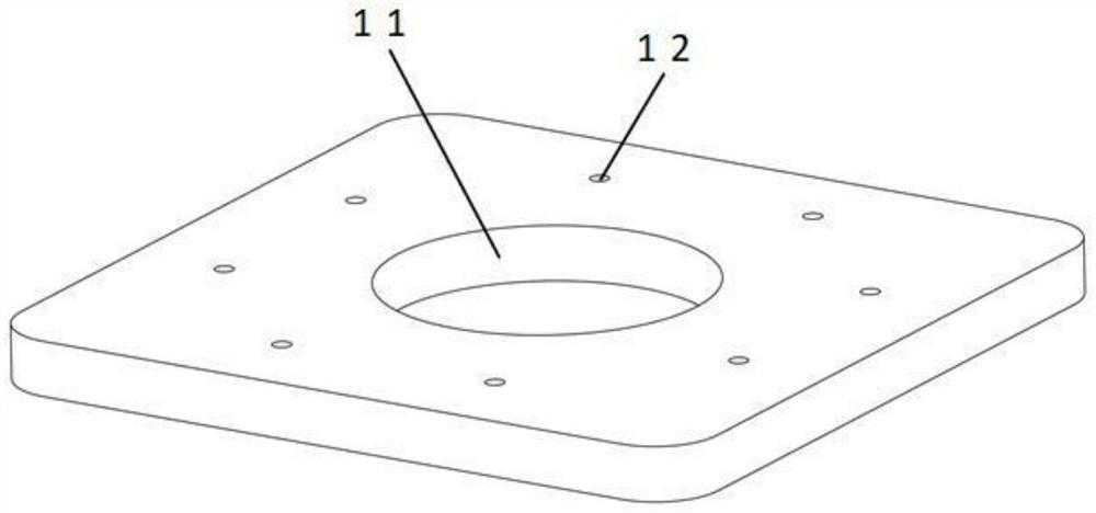 Two-force-rod measuring foot structure and moment measuring platform