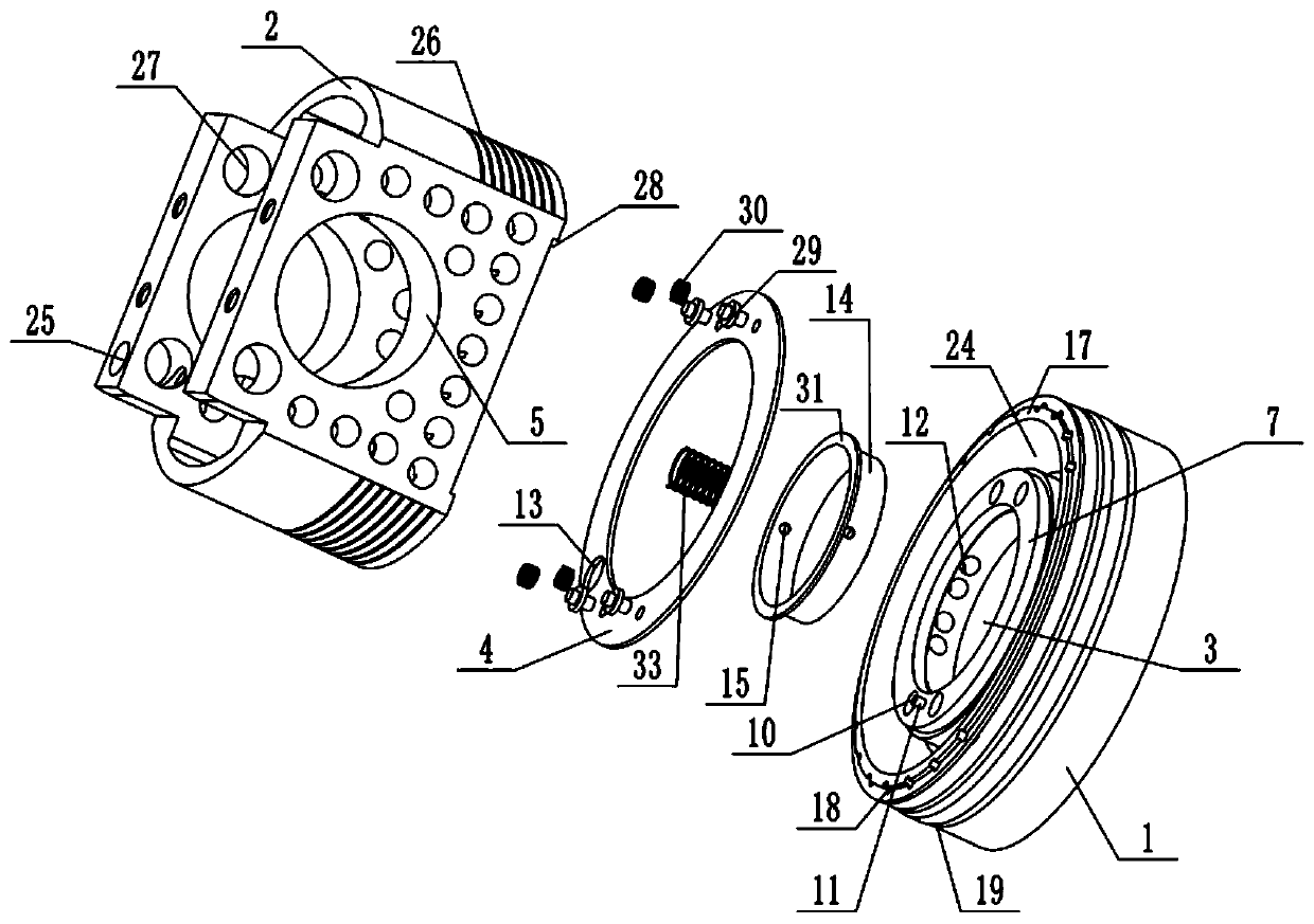 Split-type steel top steel skirt piston