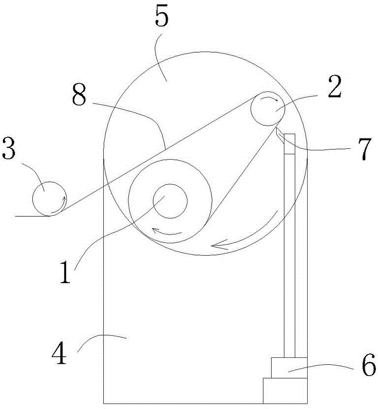 Film wind-up roll device