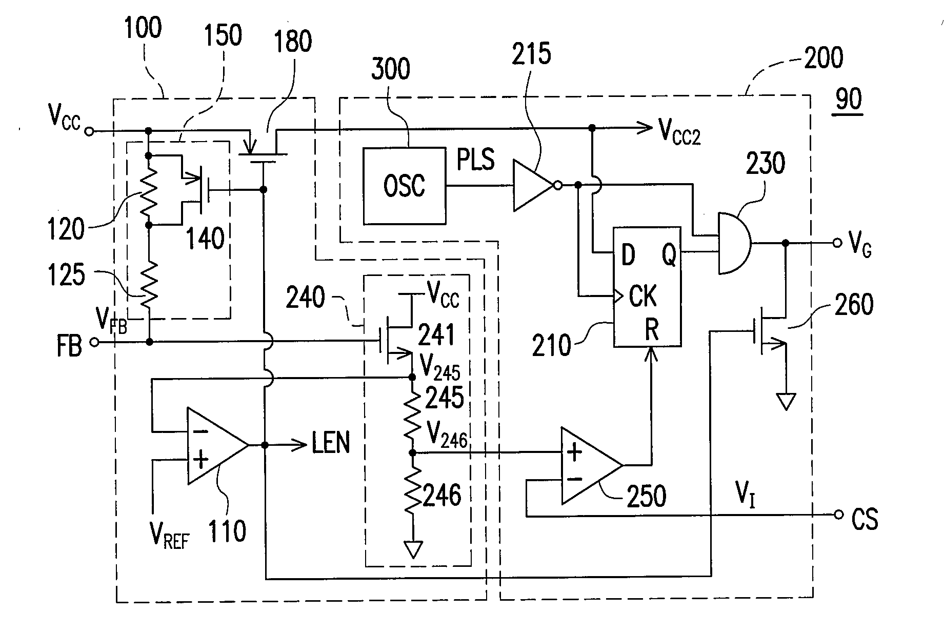 Control circuit having an impedance modulation controlling power converter for saving power
