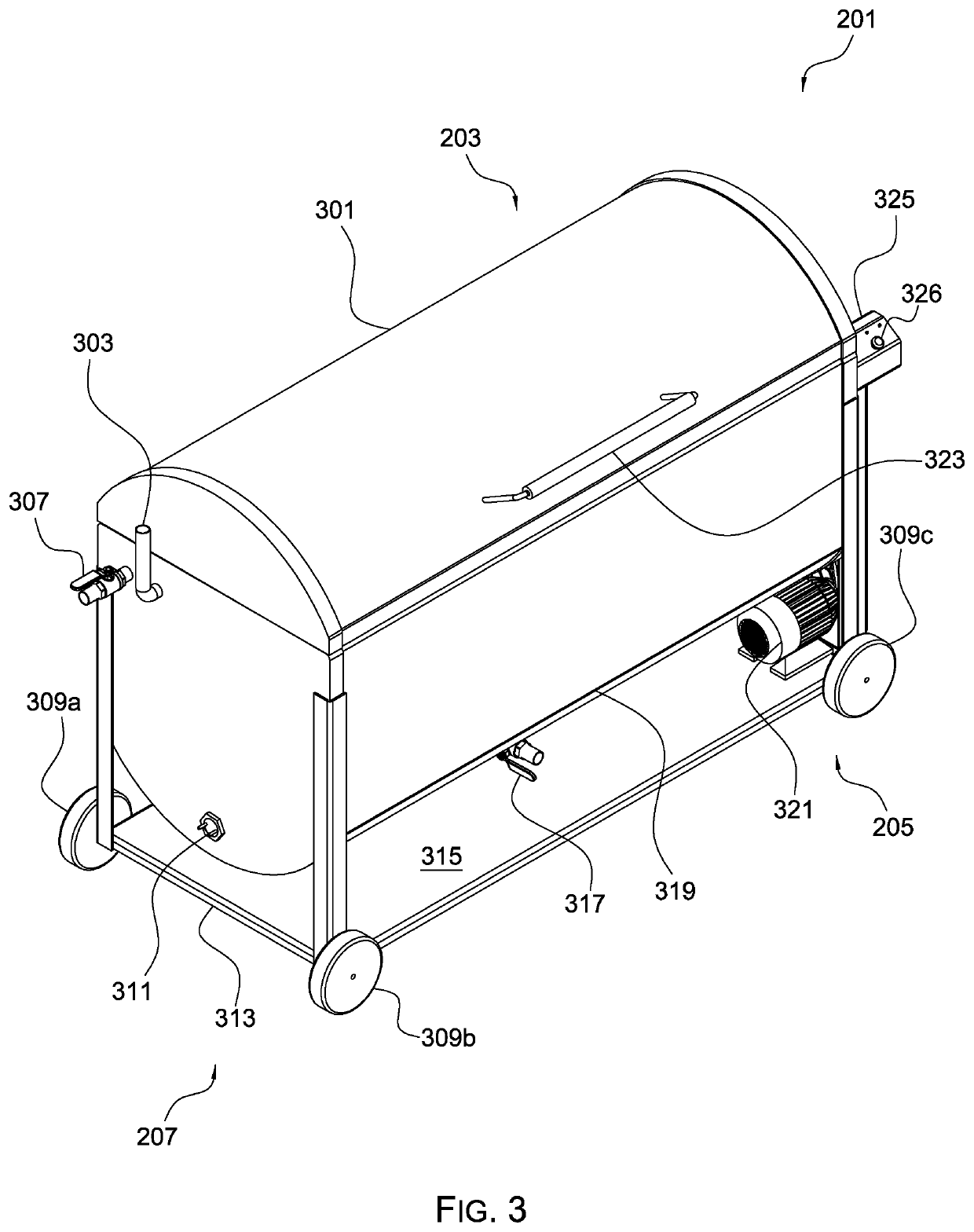 Rotating tissue digestor system and method of use