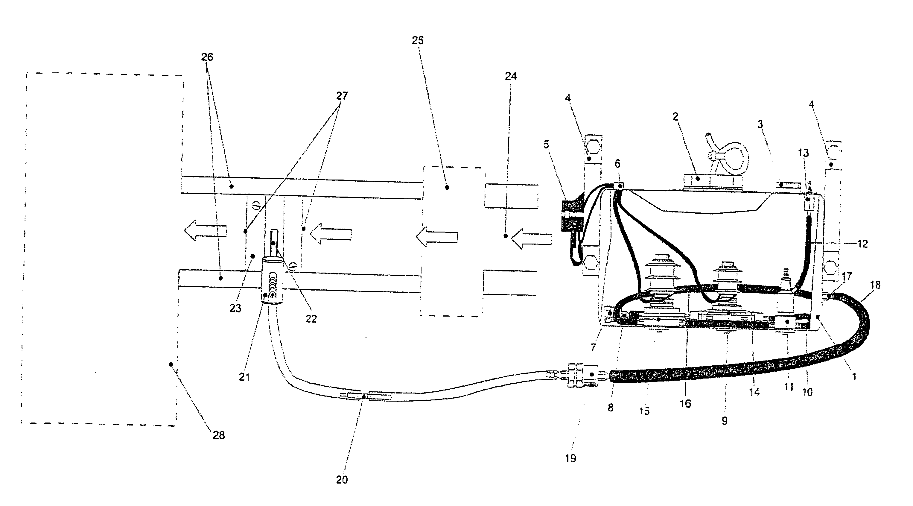 System For Spraying Water Into The Combustion Air Drawn Into The Intake Of Vehicle And Industrial Internal Combustion Engines